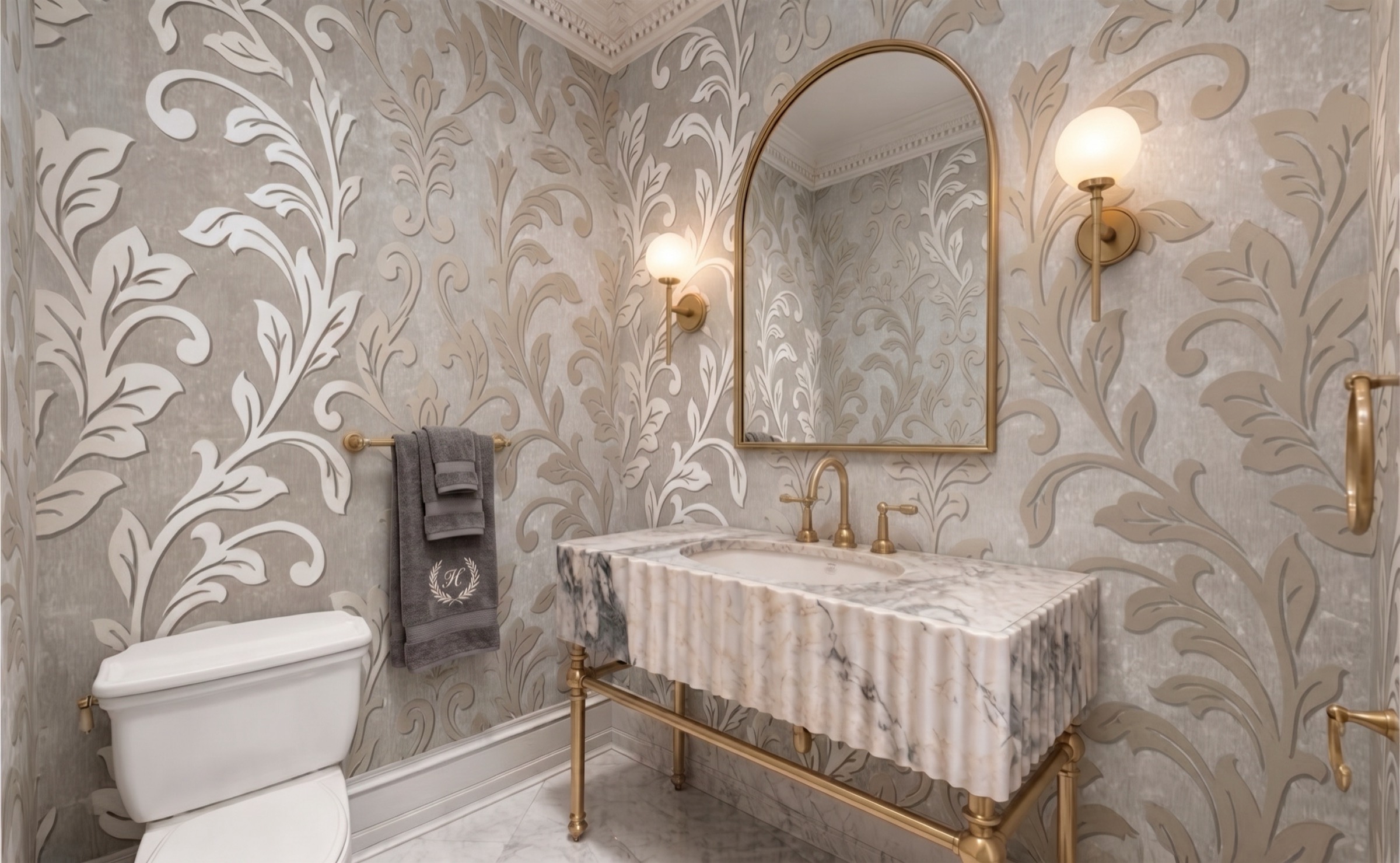 Powder Room after